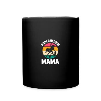 Maman Super-héroïne Maman - Mug uni - noir - Devant