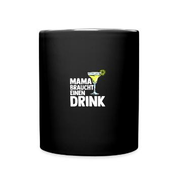 Maman Boire Célébrer l’alcool Maman - Mug uni - noir - Devant