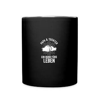Father Dad And Daughter - Full Colour Mug - black - Front
