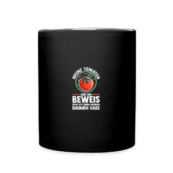 Gärtner Tomate Bauer Garten - Tasse einfarbig - Schwarz - Vorne