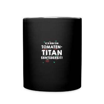 Jardinier Tomate Jardin Fermier - Mug uni - noir - Devant