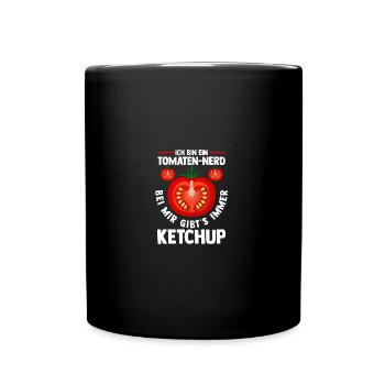 Gärtner Tomate Bauer Garten - Tasse einfarbig - Schwarz - Vorne