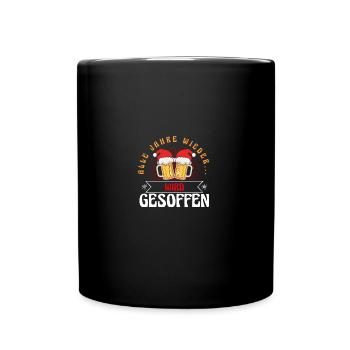 Santa Claus Christmas Party Christmas Mulled Wine - Full Colour Mug - black - Front
