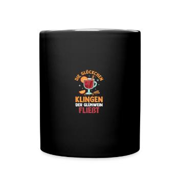 Santa Claus Christmas Party Christmas Mulled Wine - Full Colour Mug - black - Front