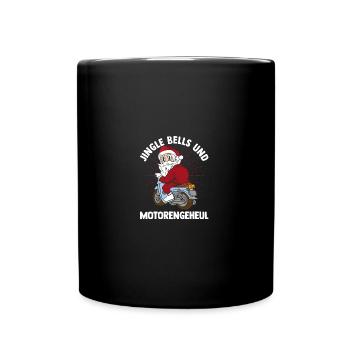 Père Noël moto Noël Noël - Mug uni - noir - Devant