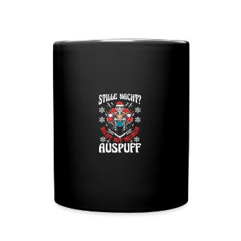 Père Noël moto Noël Noël - Mug uni - noir - Devant