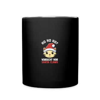 Père Noël Fête de Noël Noël Chats - Mug uni - noir - Devant