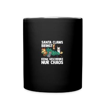 Père Noël Fête de Noël Noël Chats - Mug uni - noir - Devant