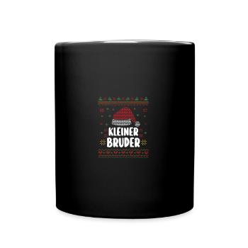 Christmas Santa Claus Little Brother - Full Colour Mug - black - Front