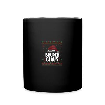 Christmas Santa Claus Brother Claus - Full Colour Mug - black - Front