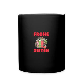 Père Noël Noël Livres de lecture - Mug uni - noir - Devant