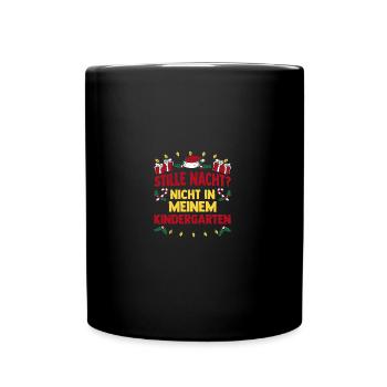 Père Noël Éducatrice de la garderie - Mug uni - noir - Devant