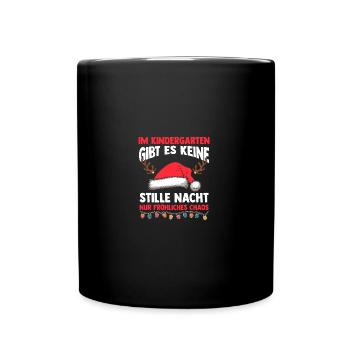 Père Noël Éducatrice de la garderie - Mug uni - noir - Devant