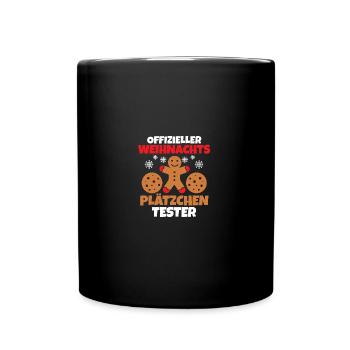 Biscuits de Noël pour la fête de Noël du Père Noël - Mug uni - noir - Devant