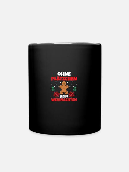 Biscuits de Noël pour la fête de Noël du Père Noël - Mug uni - noir