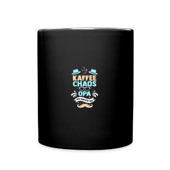 Großvater Kaffee Uropa Urgroßvater Opa - Tasse einfarbig - Schwarz - Vorne