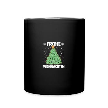 Joyeux Noël Argent Investisseur Arbre de Noël - Mug uni - noir - Devant