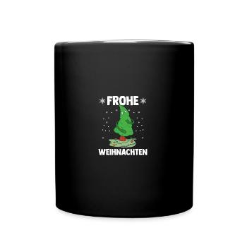 Merry Christmas Tree - Full Colour Mug - black - Front