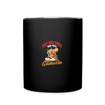 Ho Ho apporte-moi du vin chaud - Mug uni - noir - Devant
