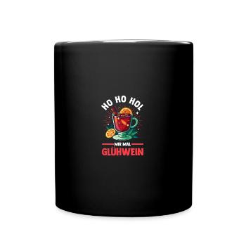 Ho Ho apporte-moi du vin chaud - Mug uni - noir - Devant
