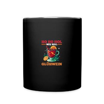 Ho Ho apporte-moi du vin chaud - Mug uni - noir - Devant