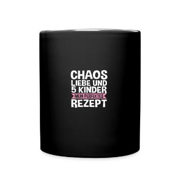 Mom of 5 children - Full Colour Mug - black - Front