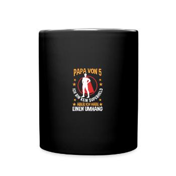 Dad of 5 children - Full Colour Mug - black - Front