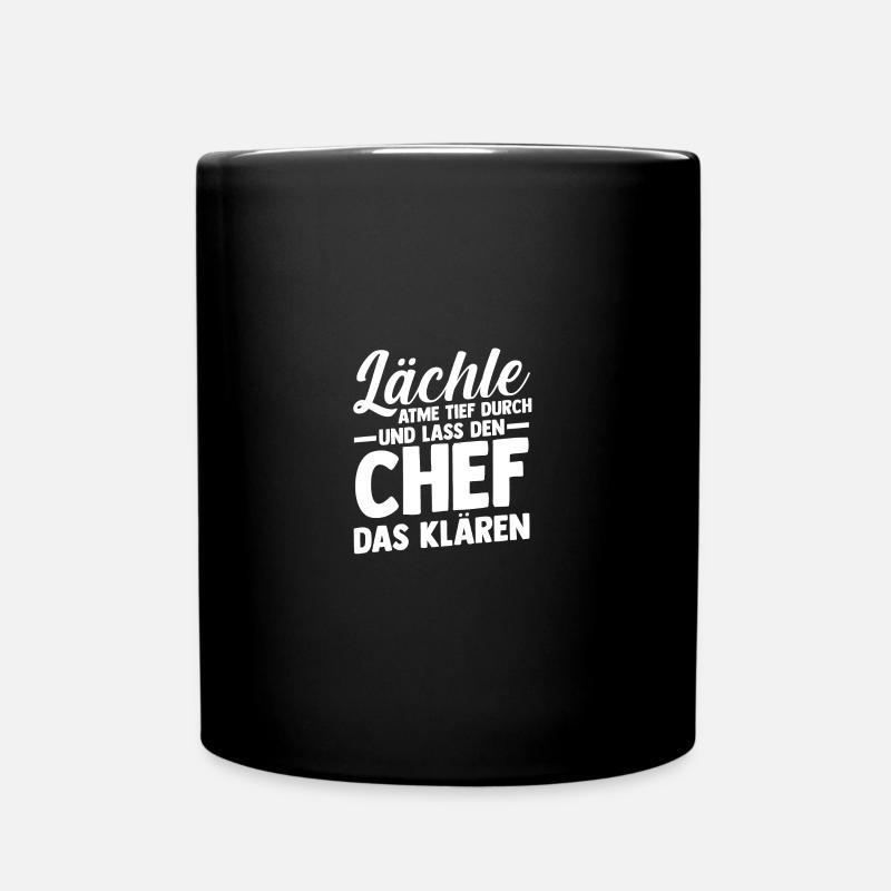 Teamleiter Chef Abschied - Tasse einfarbig - Schwarz