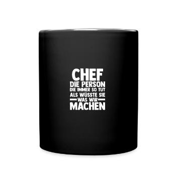 Team Leader Group Leader Team Leader Head of Department - Full Colour Mug - black - Front