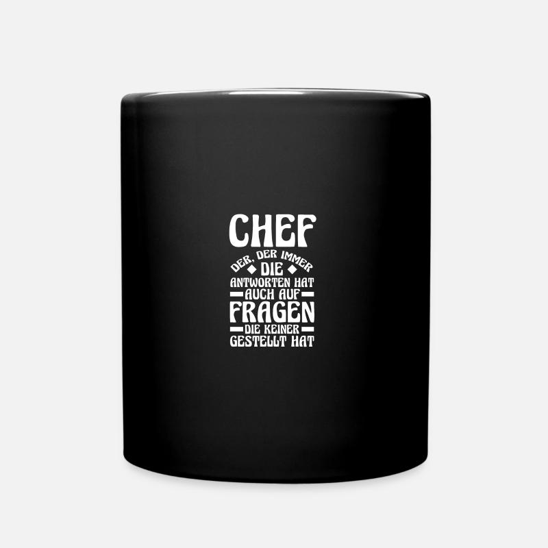 Teamleiter Chef Abschied - Tasse einfarbig - Schwarz