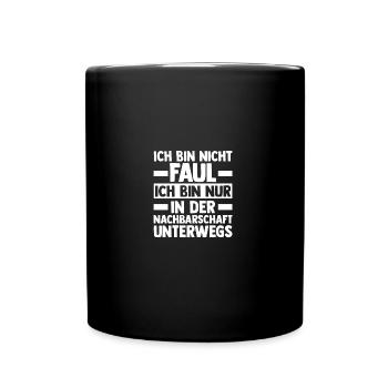 Quartier Meilleur voisin - Mug uni - noir - Devant