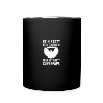 Dad with a beard - Full Colour Mug - black - Front