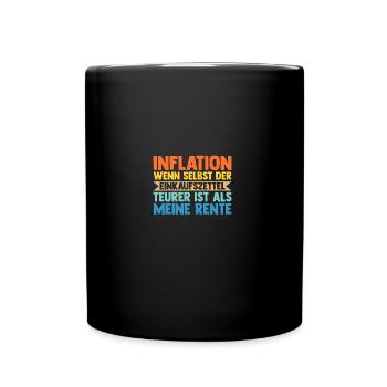 Pensioner Pension Inflation Retirement Pension - Full Colour Mug - black - Front