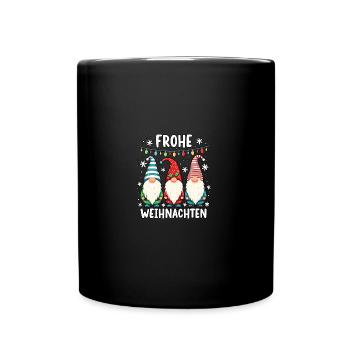 Frohe Weihnachten liebe Wichtel Xmas - Tasse einfarbig - Schwarz - Vorne