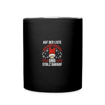 Père Noël Coquin Noël - Mug uni - noir - Devant