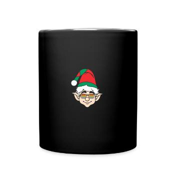 Santa Claus Christmas Elf Christmas Elf - Full Colour Mug - black - Front