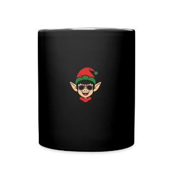Santa Claus Christmas Elf Christmas Elf - Full Colour Mug - black - Front