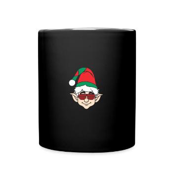 Santa Claus Christmas Elf Christmas Elf - Full Colour Mug - black - Front
