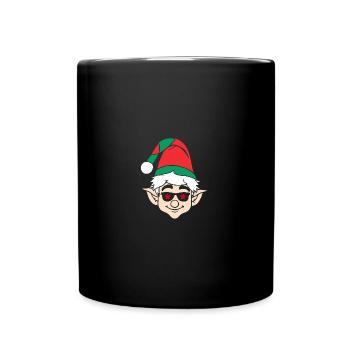 Santa Claus Christmas Elf Christmas Elf - Full Colour Mug - black - Front