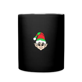 Santa Claus Christmas Elf Christmas Elf - Full Colour Mug - black - Front