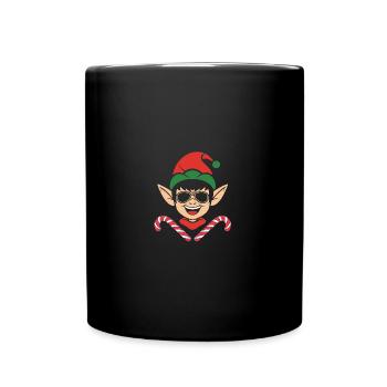Santa Claus Christmas Elf Christmas Elf - Full Colour Mug - black - Front