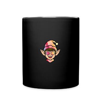 Santa Claus Christmas Elf Christmas Elf - Full Colour Mug - black - Front