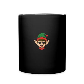 Santa Claus Christmas Elf Christmas Elf - Full Colour Mug - black - Front