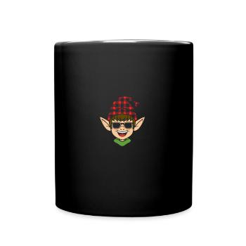 Santa Claus Christmas Elf Christmas Elf - Full Colour Mug - black - Front