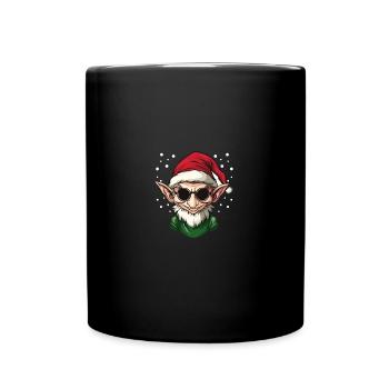 Santa Claus Christmas Elf Christmas Elf - Full Colour Mug - black - Front