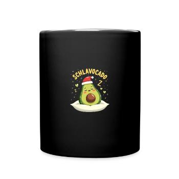 Schlavocado Offiziell Schlafanzug Avocado - Tasse einfarbig - Schwarz - Vorne
