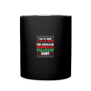 Santa Claus Christmas Ugly Christmas - Full Colour Mug - black - Front