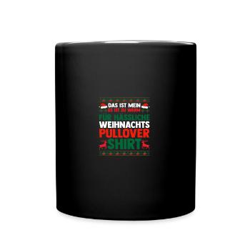 Santa Claus Christmas Ugly Christmas - Full Colour Mug - black - Front