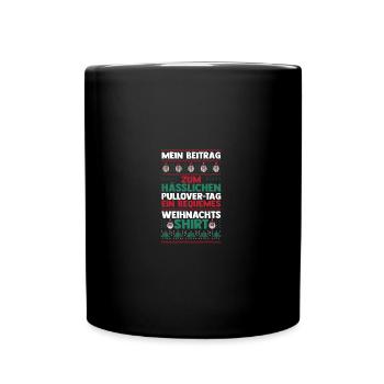 Santa Claus Christmas Ugly Christmas - Full Colour Mug - black - Front