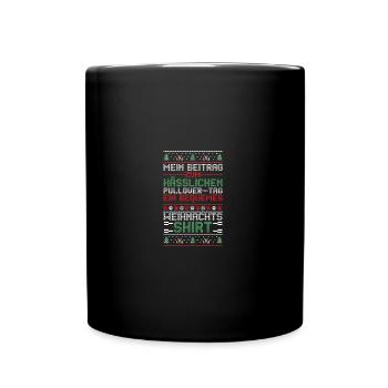 Santa Claus Christmas Ugly Christmas - Full Colour Mug - black - Front